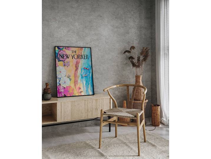 Bild Beach Yorker Cover Buche Massiv, lackiert Acrylglas Multicolor 52 x 62cm
