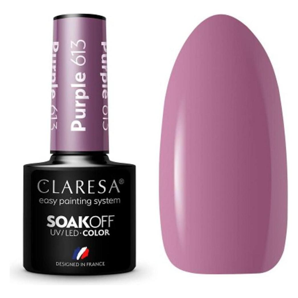 Claresa Soak Off UV/LED Purple hybrid polish 613 5g (Lila) (5902846078913)