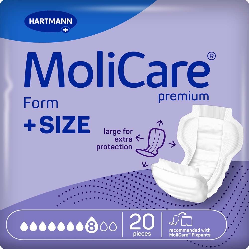 Molicare Premium Form +Size 8 Tropfen 20 St Binden