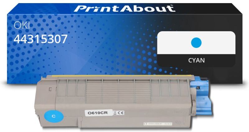 PrintAbout Toner kompatibel mit OKI 44315307 - Cyan