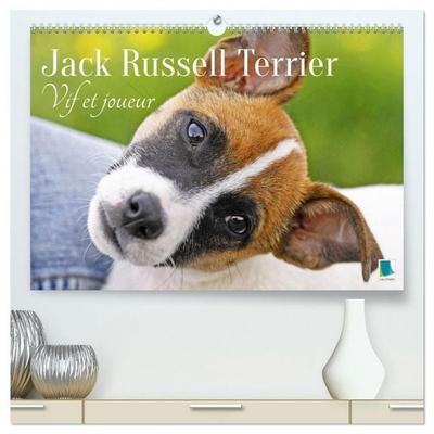 Jack Russell Terrier : vif et joueur (Calendrier mural haut de gamme 2027 DIN A2 vertical), CALVENDO calendrier mensuel