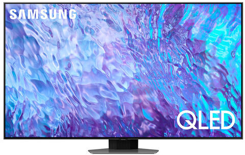Samsung Series 8 TV QE98Q80CATXZT QLED 4K, Smart TV 98'' Processore Neural Quantum 4K, SuperSlim Design, Carbon Silver 2023