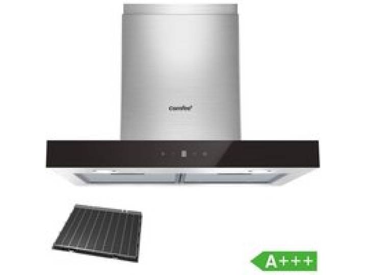 Hotte Aspirante Tactile 60cm Comfee - 650 m³/h - Classe A+++ - 4 Vitesse - Filtre à Charbon - Lampes LED Affichage- En Inox Noir