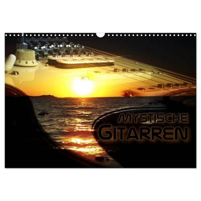 Mystische Gitarren (Wandkalender 2027 DIN A3 quer), CALVENDO Monatskalender
