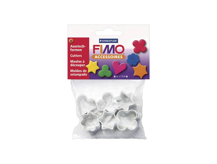 Fimo Metall Ausstechformen ⌀ 2 cm 6 Stück