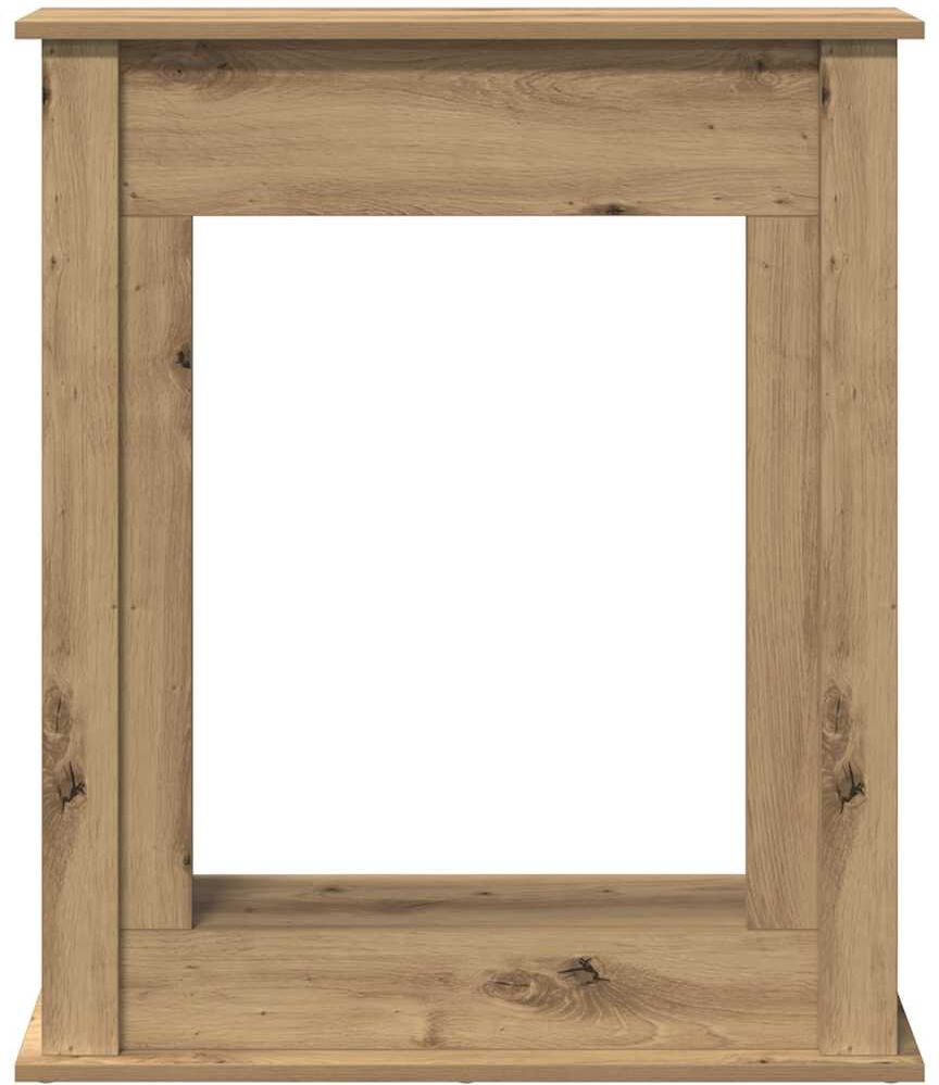 17 Stories Fireplace Surround 75x87.5 Cm Engineered Wood Artisan Oak 87.5cm H x 75cm W x 20cm D