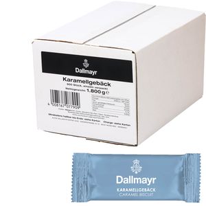 Dallmayr Kekse Karamellgebäck, laktosefrei & vegan, einzeln verpackt, je 6g, 1800g, 300 Stück