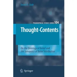 Thought-Contents, Fachbücher von Steven E. Boër