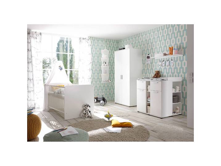 Babyzimmerset Bibo I 3-teilig 70 x 140cm Weiß