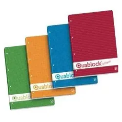 Pigna, Heft + Block, quablock A5 Notizbuch-Minen 150 x 210 mm (A5) 50 Blatt (A5, Liniert)