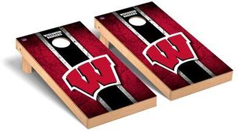 Skip's Garage Wisconsin Badgers Vintage Cornhole Board Set