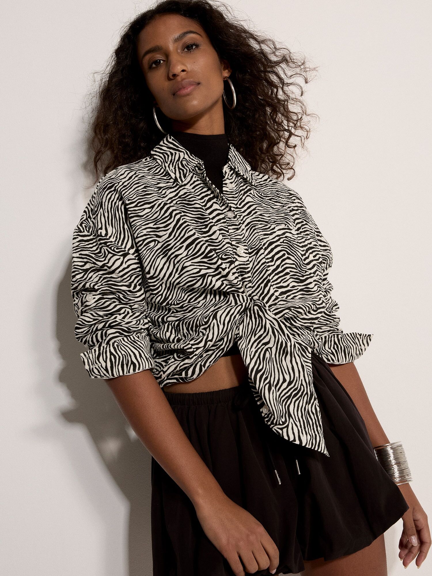 Oversize-Shirt APRICOT "Oversize-Hemd", Damen, Gr. XS (34), schwarz, gewebt, Obermaterial: 100% Baumwolle CO., 3/4-Länge, Blusen