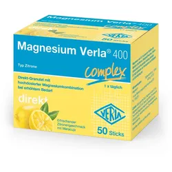 Magnesium Verla 400 Zitrone Direkt-Granu 50 St