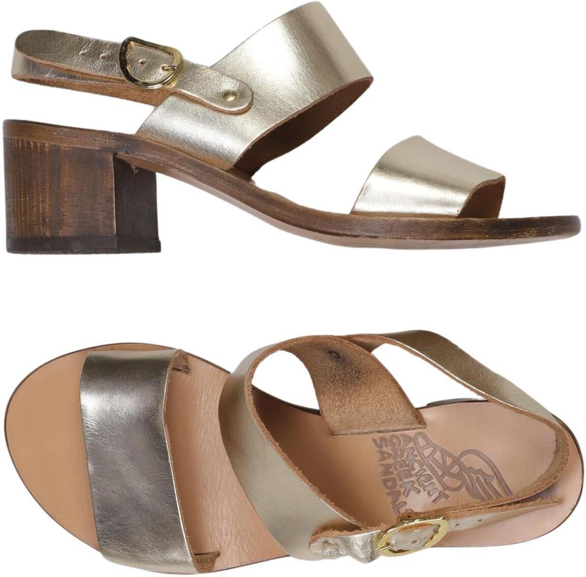 Ancient Greek Sandals Damen Sandalen, Gold, Gr. EU 35, Leder - Second Hand