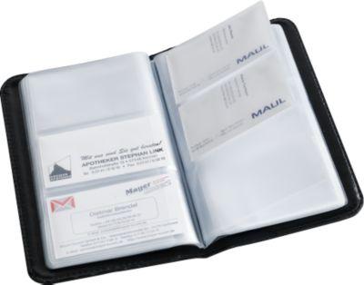 Visitenkartenbuch, für 120 Visitenkarten, schwarz