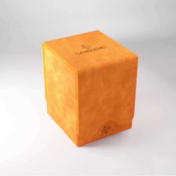 Gamegenic Squire 100+ XL Deck Box – Orange, Holds up to 100 cards, Gamegenic Brand