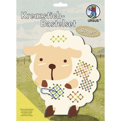 URSUS Sticken Kreuzstich-Bastelset Schaf