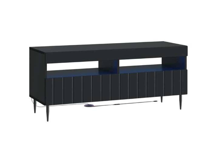 Noir Meuble TV LED Noir Bois d'ingénierie(VIDAXL)_22061