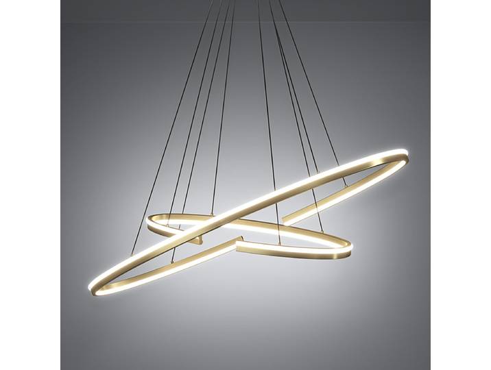 Suspension LED 120 x 50 x 180cm Acier laqué Polycarbonate LED Module LED