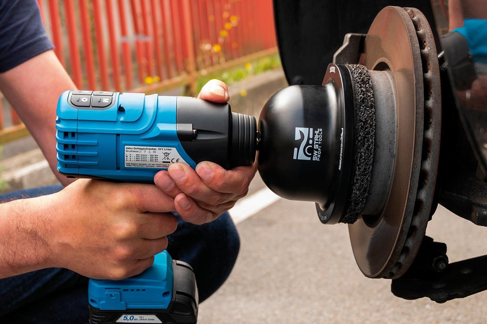 SW Stahl Profi Tools slijpmachine voor naven