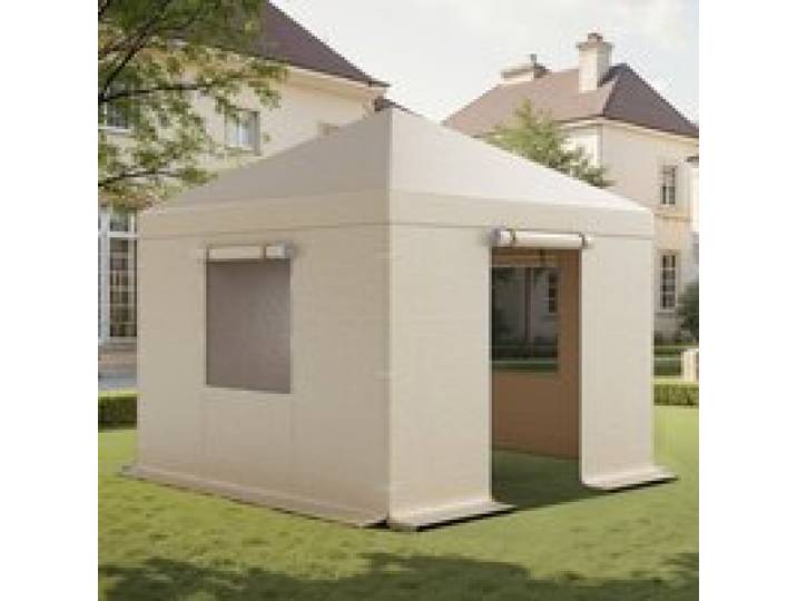 VEVOR Winterabdeckung, passend für 3,05 x 3,05 m Pavillon, Ersatzabdeckung mit Seitenwänden & Netzfenstern, PE-Material, Lagerschutzabdeckungen, Pavillons nicht im Lieferumfang enthalten
