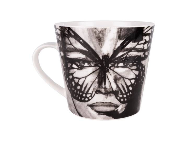Carolina Gynning Mug Golden Butterfly 40 cl Black-white