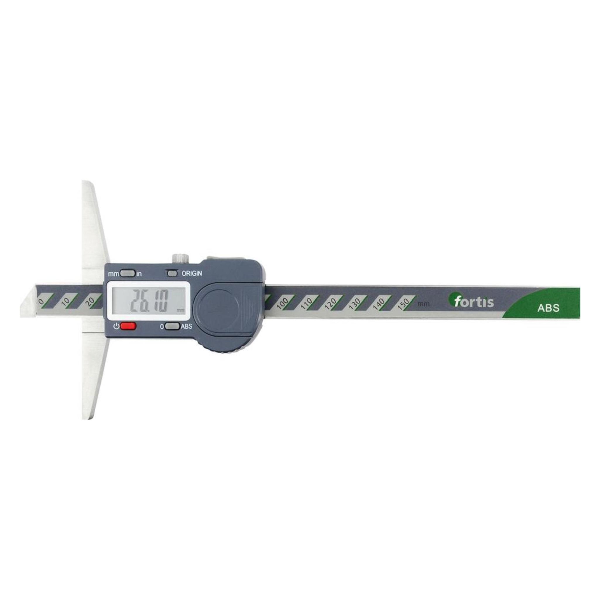 Fortis Tiefenmessschieber Messbereich 150 mm Ablesung 0,01 mm (15 cm) (4317784737746)
