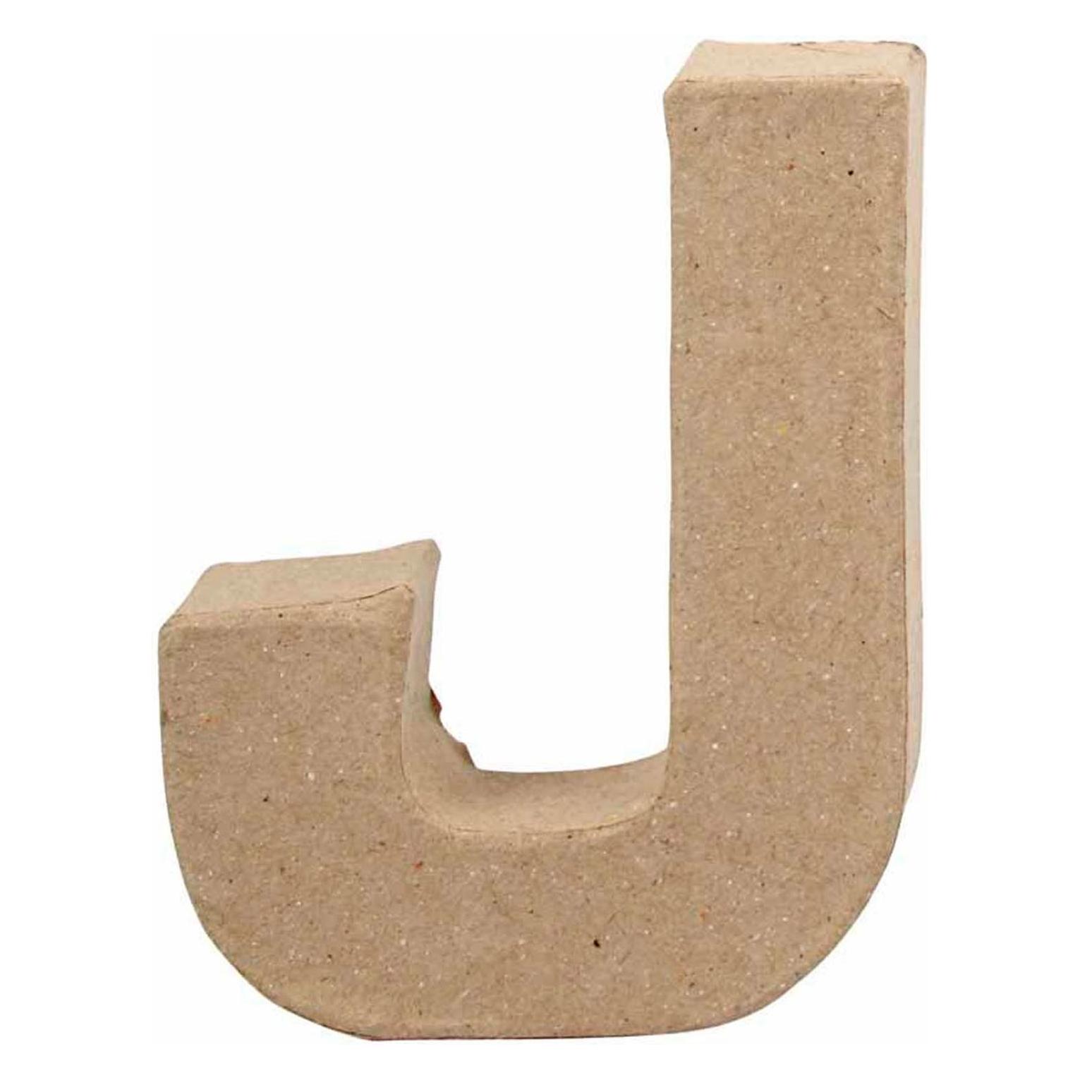 Creativ Company Letter Papier-maché Klein - J (5707167567104)