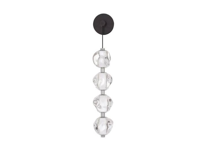 Nova Luce Wandleuchte Ifos, LED, Schwarz/Chrom dekorative Acryle
