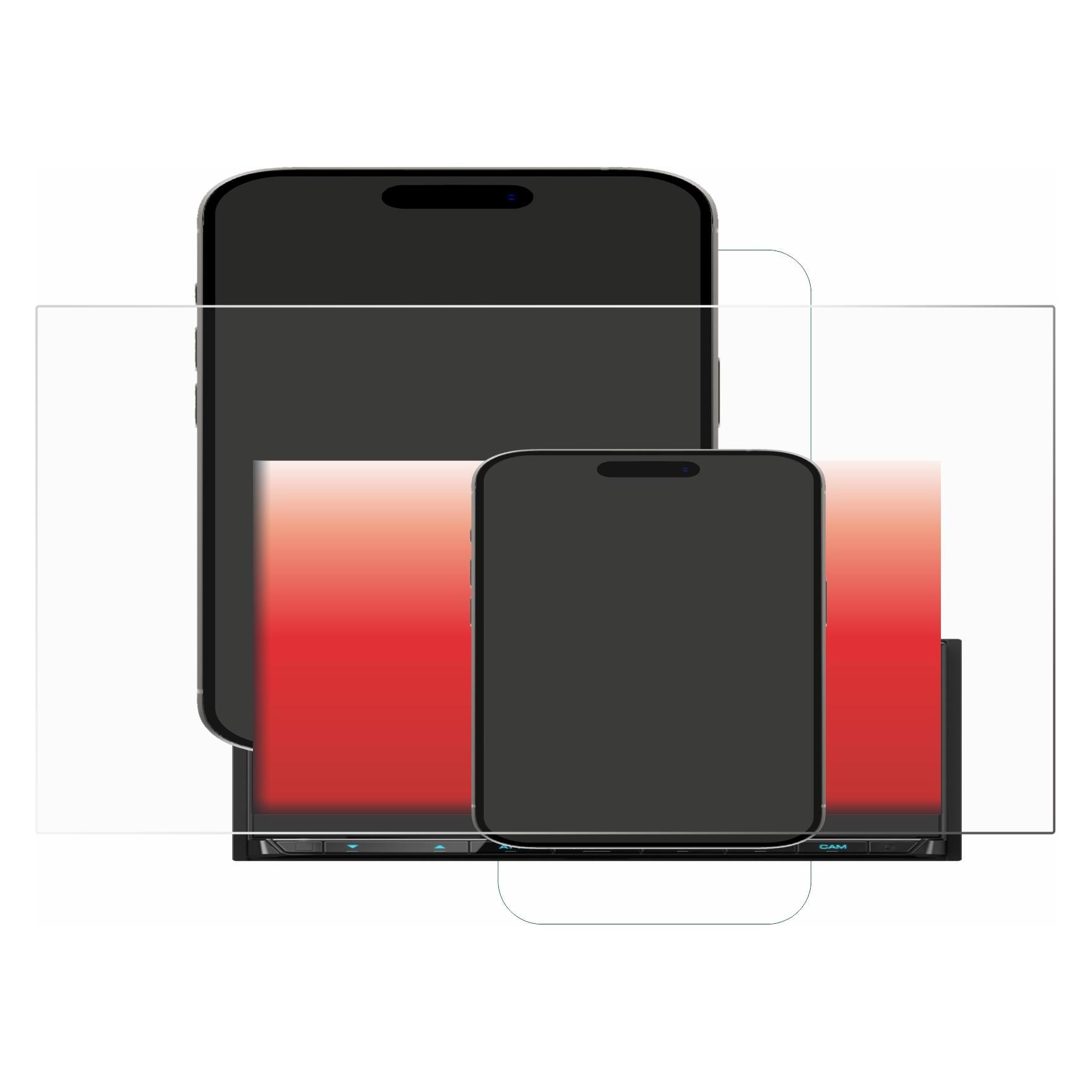 upscreen Schutzfolie für Kenwood DMX8021DABS Displayschutz Displayschutzfolie Folie Klar Transparent (2860176)