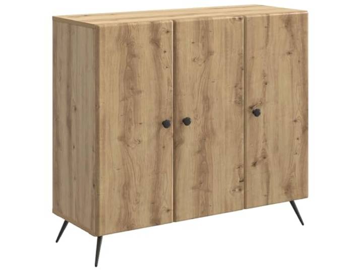 TEKGHUT Sideboard Artisan-Eiche 89 x 34,5 x 80 cm Holzwerkstoff Stabile Materialien,polished Finish,viele Fächer,Regale,Türen,Diskretion,Esszimmer,Flur,Wohnzimmer