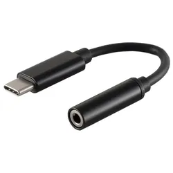 USB-C Audio Adapter, 3,5mm, digital, schwarz