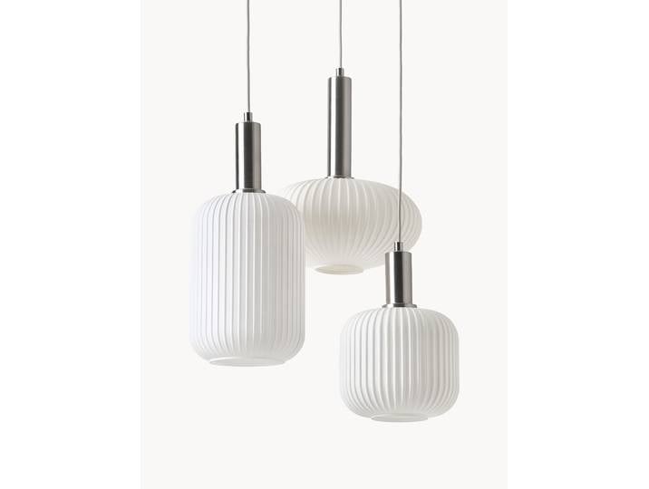 Suspension grappe en verre opalescent Candela