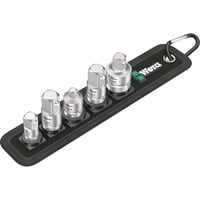 Adapter-Set 781/5 Set 1, 5-teilig schwarz, 1/4", 3/8" und 1/2"