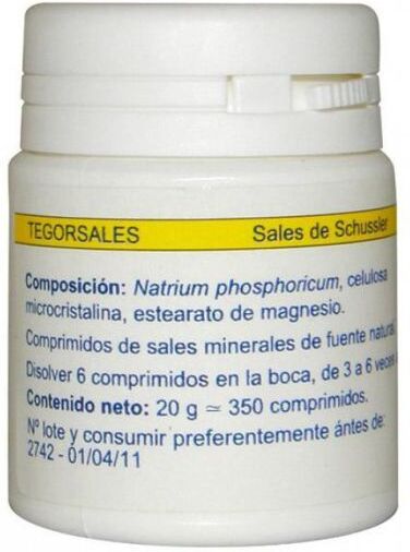 Laboratorios Tegor Natrium sulfate d6 tegorsales N10 20 grams 20 gr
