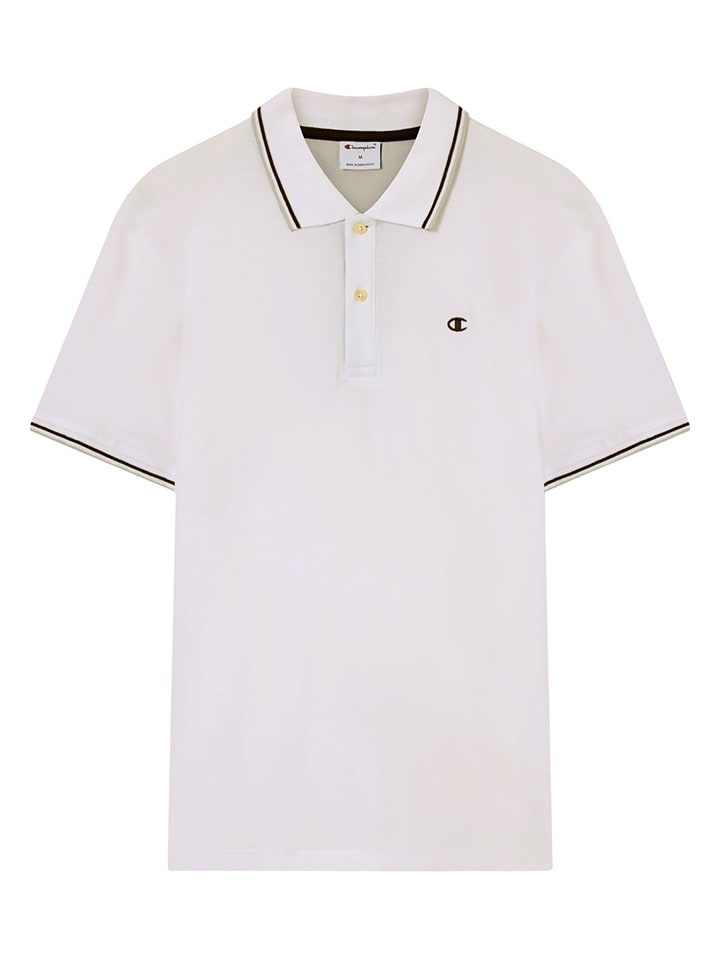 Champion Poloshirt in Weiß - L