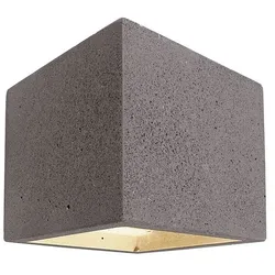 Kapego Beton-Wandaufbauleuchte CUBE, Up/Down, 1x G9 max. 25W , dunkelgrau D-341184