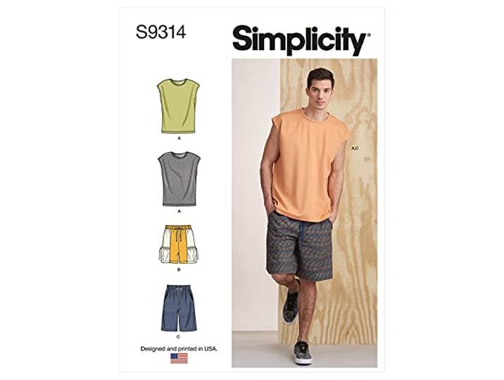SIMPLICITY SS9314A Mannen/JONGEN Sportkleding XS-S-M-L-XL