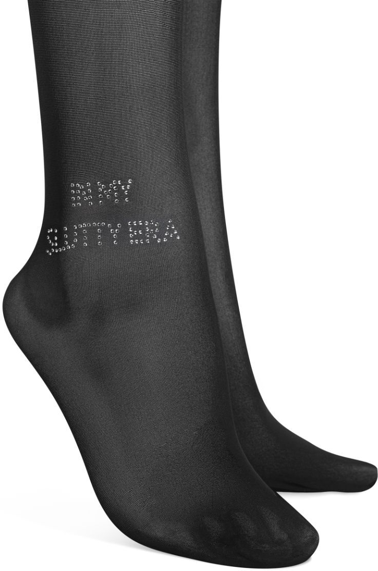 Obsessive Norless Era Collant Ouvert - Noir