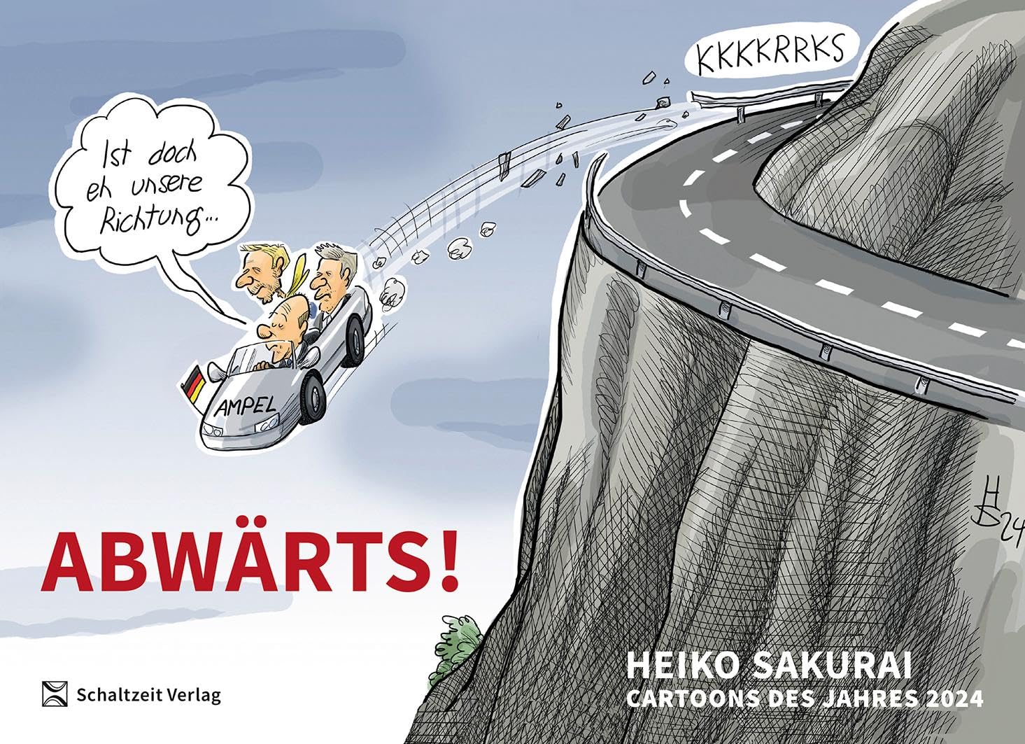 Heiko Sakurai - Abwärts - Cartoons des Jahres 2024: die besten Cartoons des Jahres von Heiko Sakurai - Jahresrückblick (Cartoon-Jahresbände: Das beste von Klaus Stuttmann und Heiko Sakurai) - Preis vom 09.10.2026 07:28:09 h