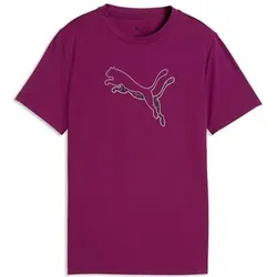 PUMA Kinder Freizeit / Mode Sommer GJ T-Shirts / Tanks T-Shirts/Tanks ku.Arm Ki TAD ESS Logo Graphic Tee G, Größe 140 in Pink Pink