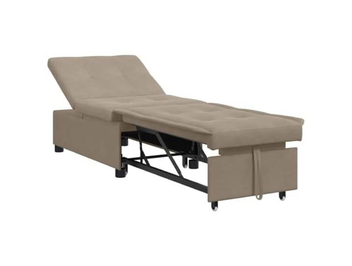 Makastle SchlafSofa Couch Ausziehbar Taupe 194 x 67 x 82 cm Mikrofaser