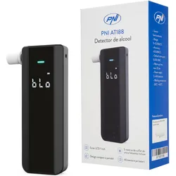 PNI, Alkoholtester, Alkoholdetektor AT188 mit LCD-Bildschirm, Ton- und Lichtalarm