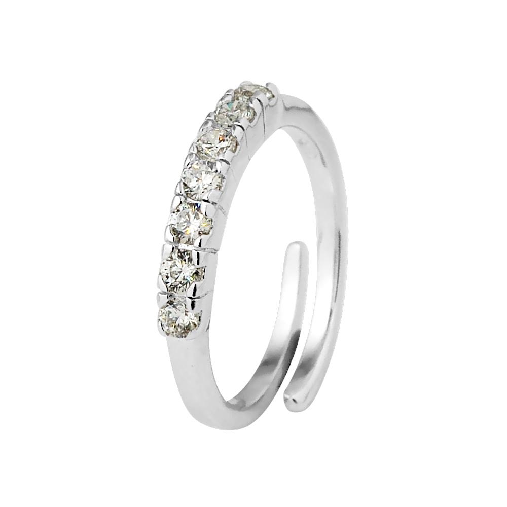 Half Alliantie Zirkoniumoxides Sieraden Zilver 925 Verstelbaar - Megane