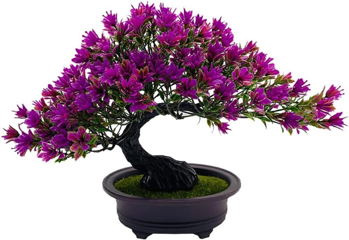 Realistische Kunstboom Bonsai Groen - 25 cm Hoog