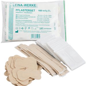 Leina-Werke Pflaster Pflasterset, 160 Strips, elastisch, 3 Größen