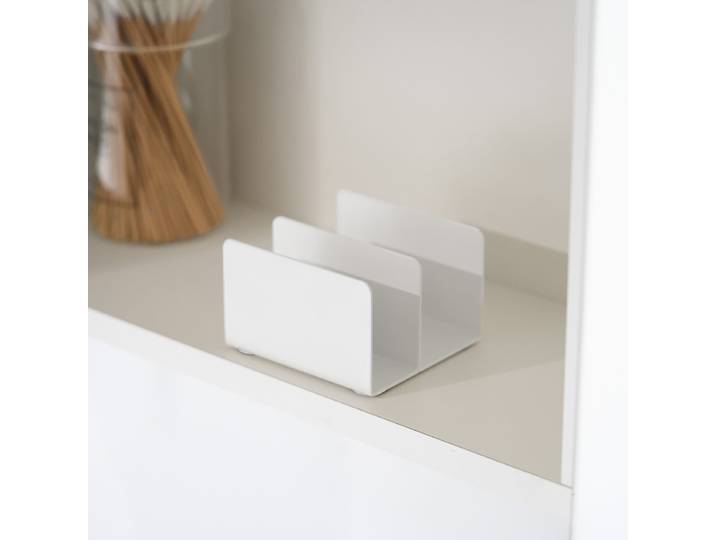 Organisateur d'étagères Tower 8 x 5 x 8cm Blanc/Blanc mat