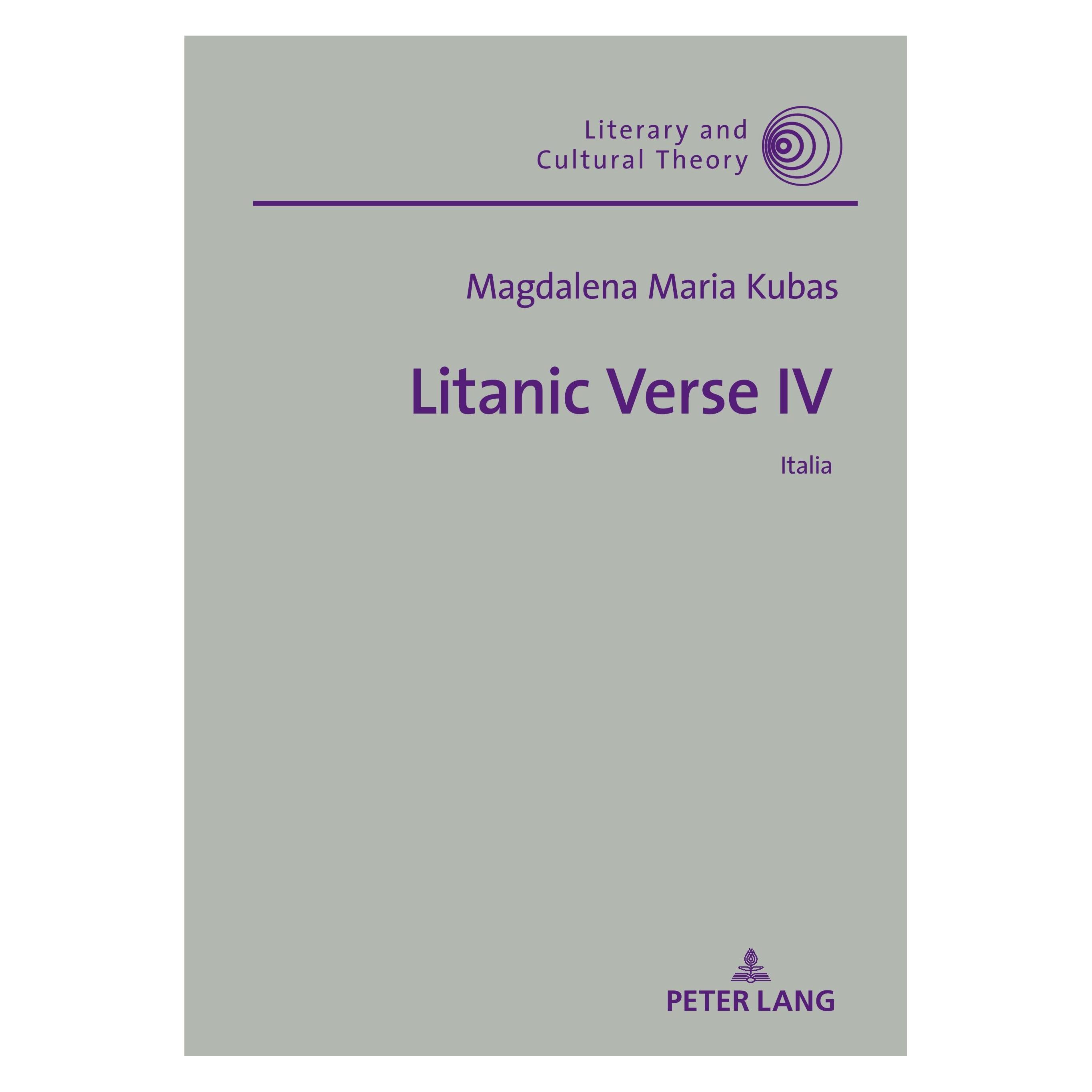 Peter Lang Litanic Verse IV (Englisch, Magdalena Maria Kubas, 2018) (33497664)