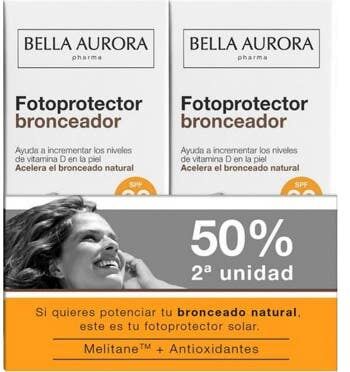 Bella Aurora Fotoprotector Bronceador Spf30 2 X50 ml