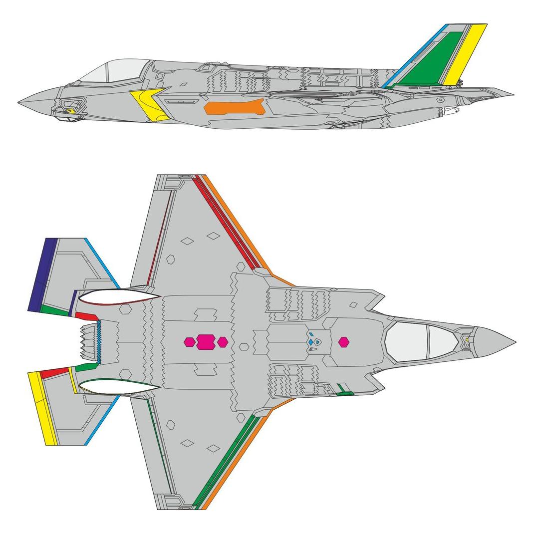 Eduard F-35B RAM coating TAMIYA (CX672)
